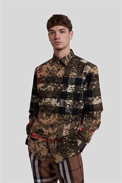 burberry golf shirt|burberry camouflage shirt.